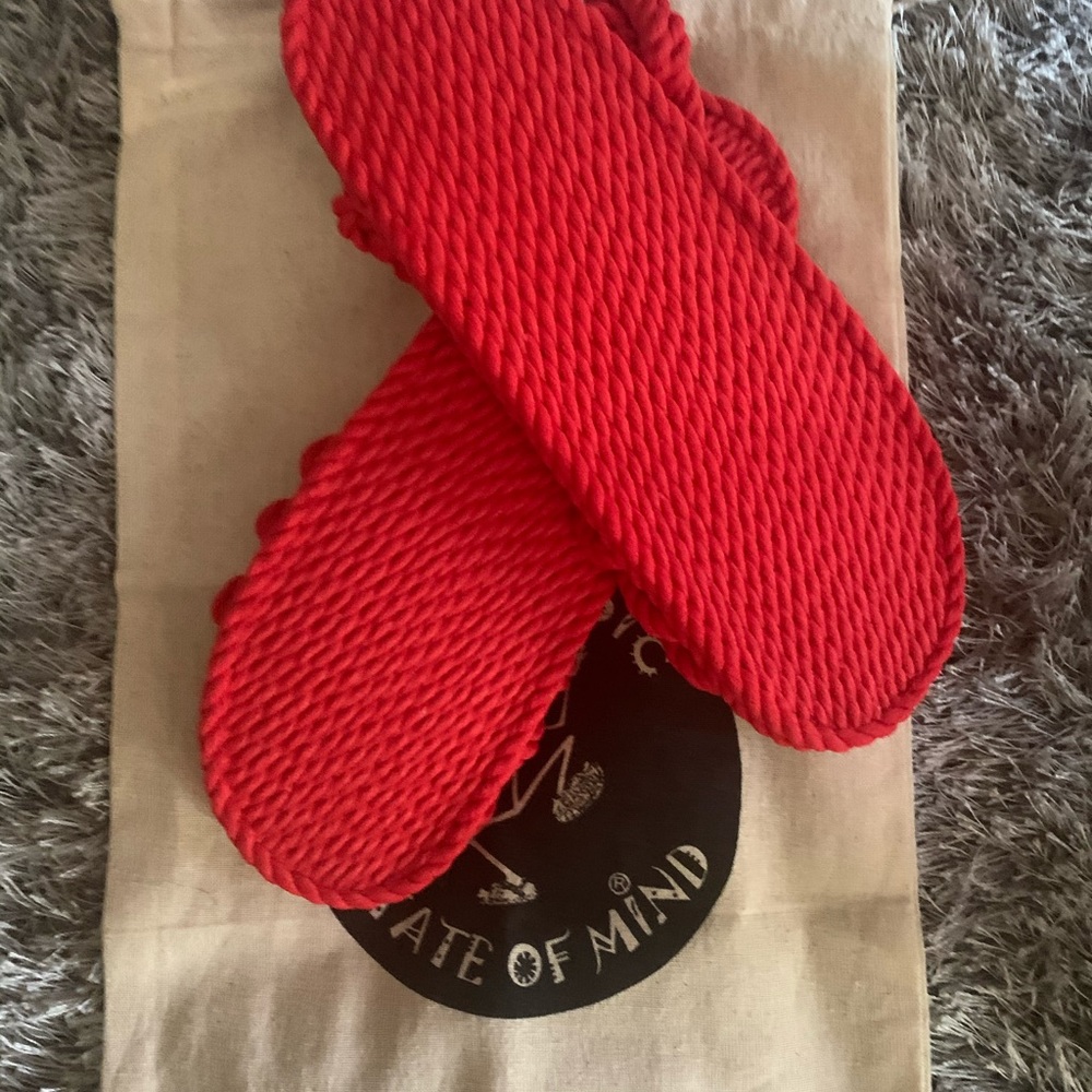 Red sandals